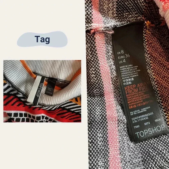 TOP SHOP: Striped Tank Top Dress - Picture 3 of 4